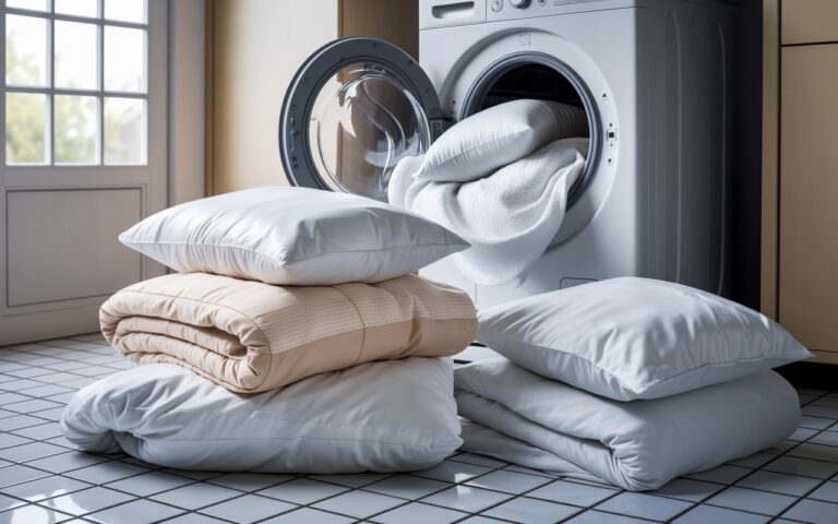 Comment laver efficacement vos couettes et oreillers en laverie ?